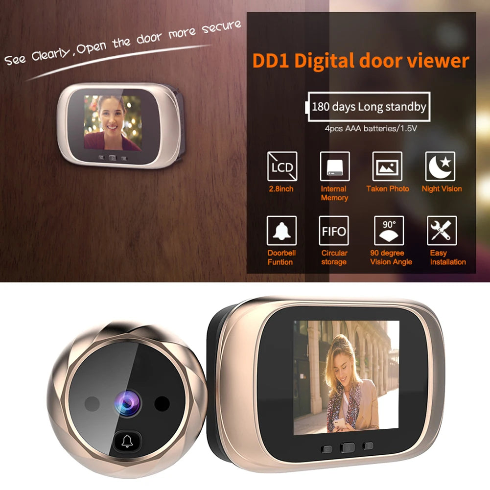 Campanello Citofono Elettronico con Telecamera Visualizzatore di Sicurezza