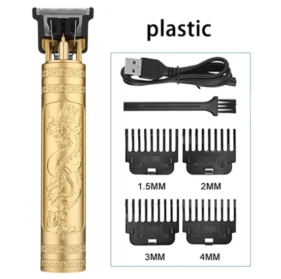 Rasoio Vintage Oro Epilatore Professioanle con 4 Misure + Pennello Pulitore